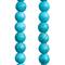 12 Pack: Turquoise Dyed Howlite Round Beads, 8mm by Bead Landing™